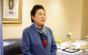 住遼全國政協委員陶桂芳接受媒體采訪